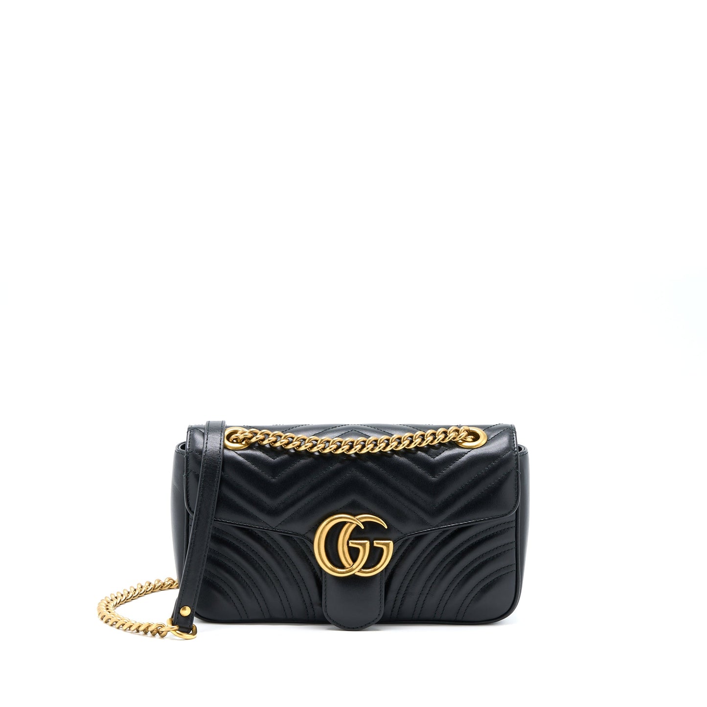 Gucci Marmont Small Matelasse Mini Purse Black