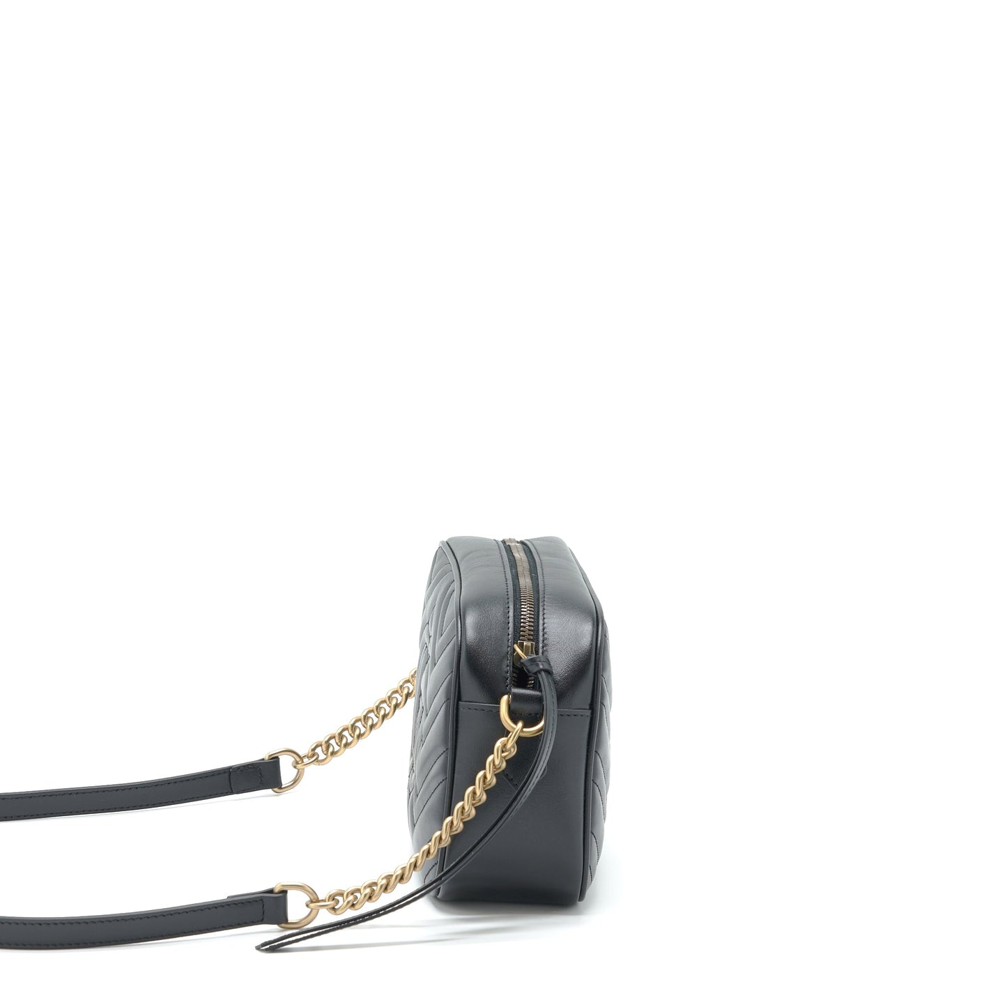 Gucci Marmont Small Matelasse Mini Purse Calfskin Black