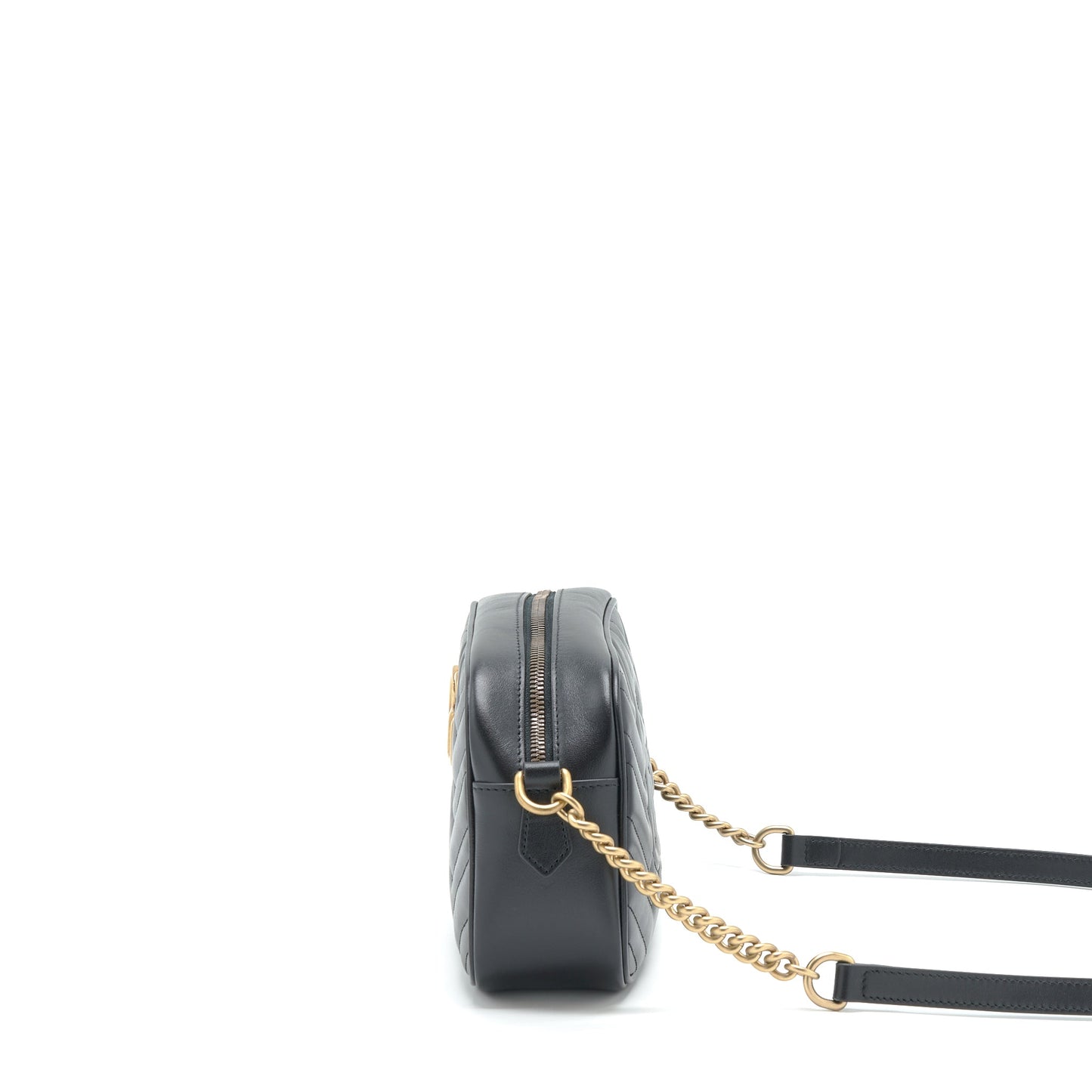 Gucci Marmont Small Matelasse Mini Purse Calfskin Black