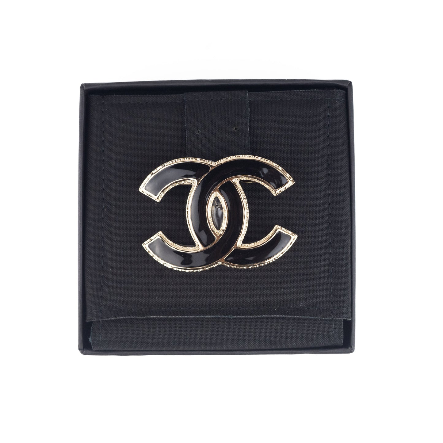 Chanel Brooch Black
