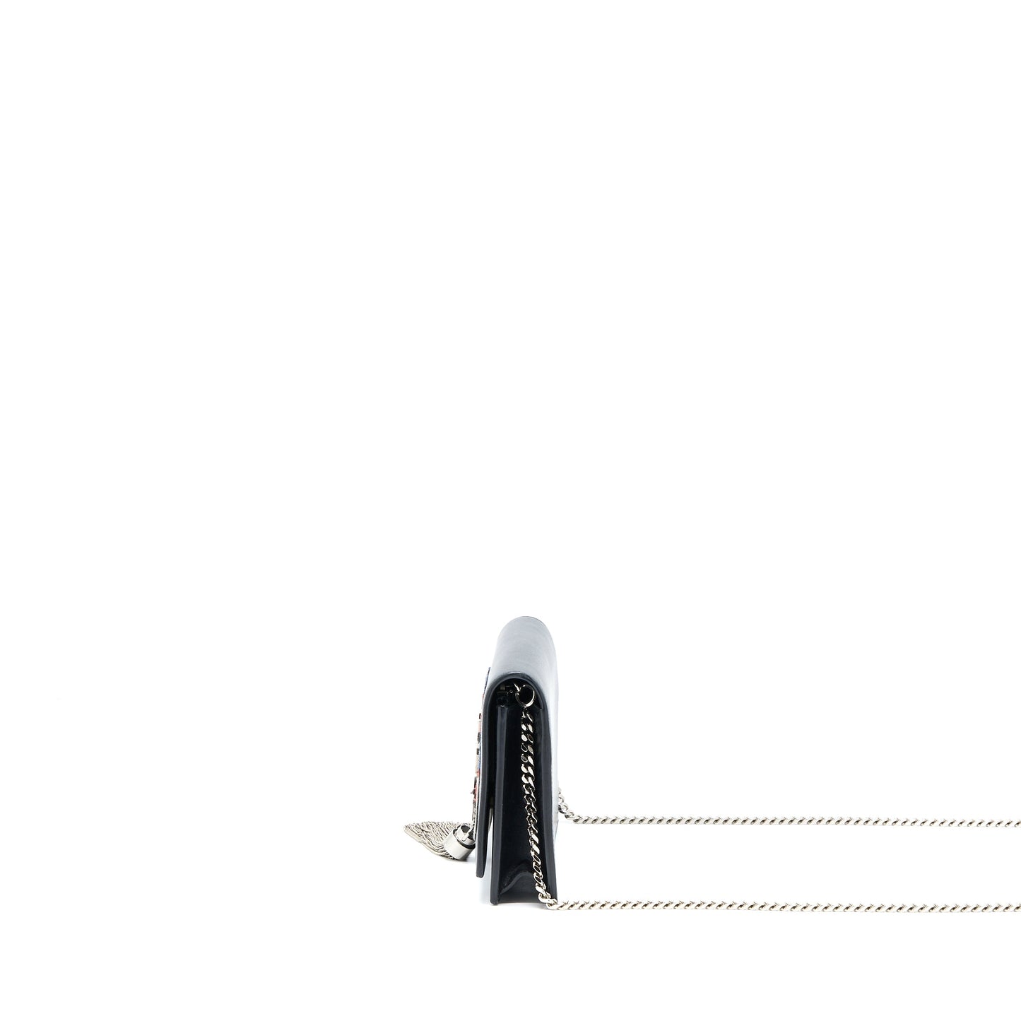 Saint Laurent/ Kate Small Chain Wallet With Tassel Black/Multicolour Limited Edition