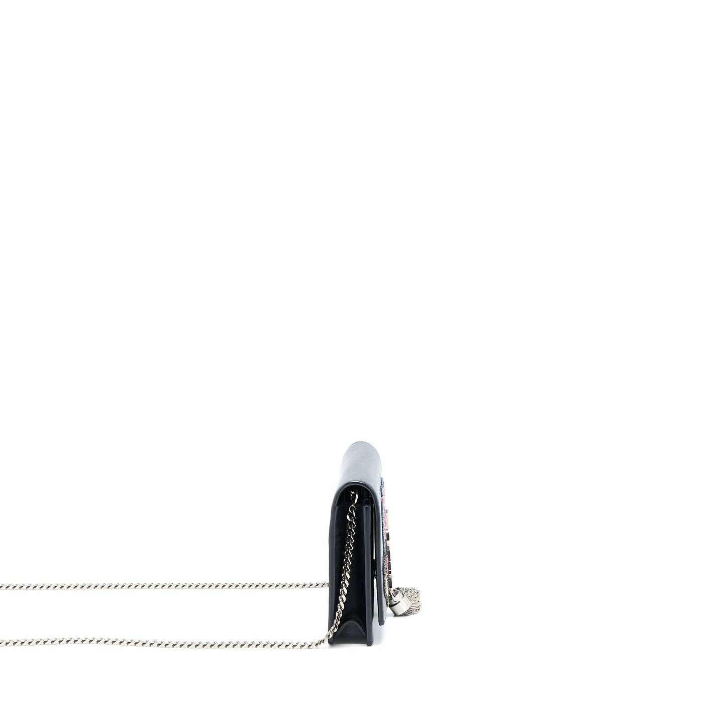 Saint Laurent/ Kate Small Chain Wallet With Tassel Black/Multicolour Limited Edition
