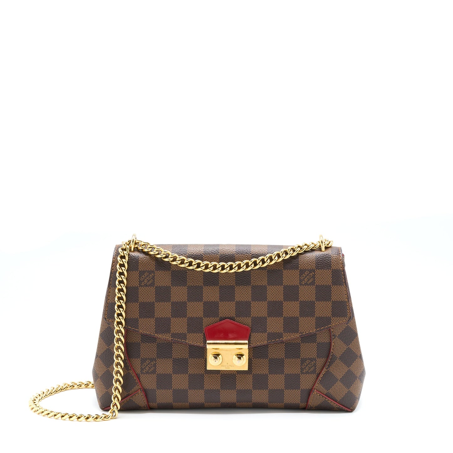 Louis Vuitton Flap Chain Purse Damier Ebene