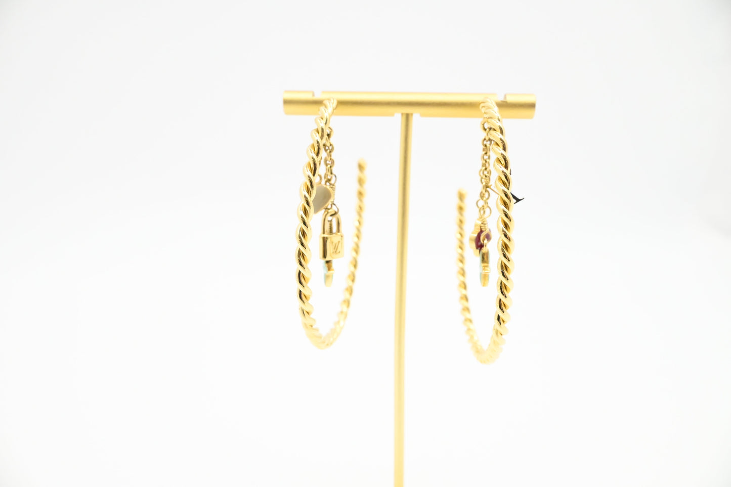 Louis Vuitton Sweet Monogram Hoop Earrings