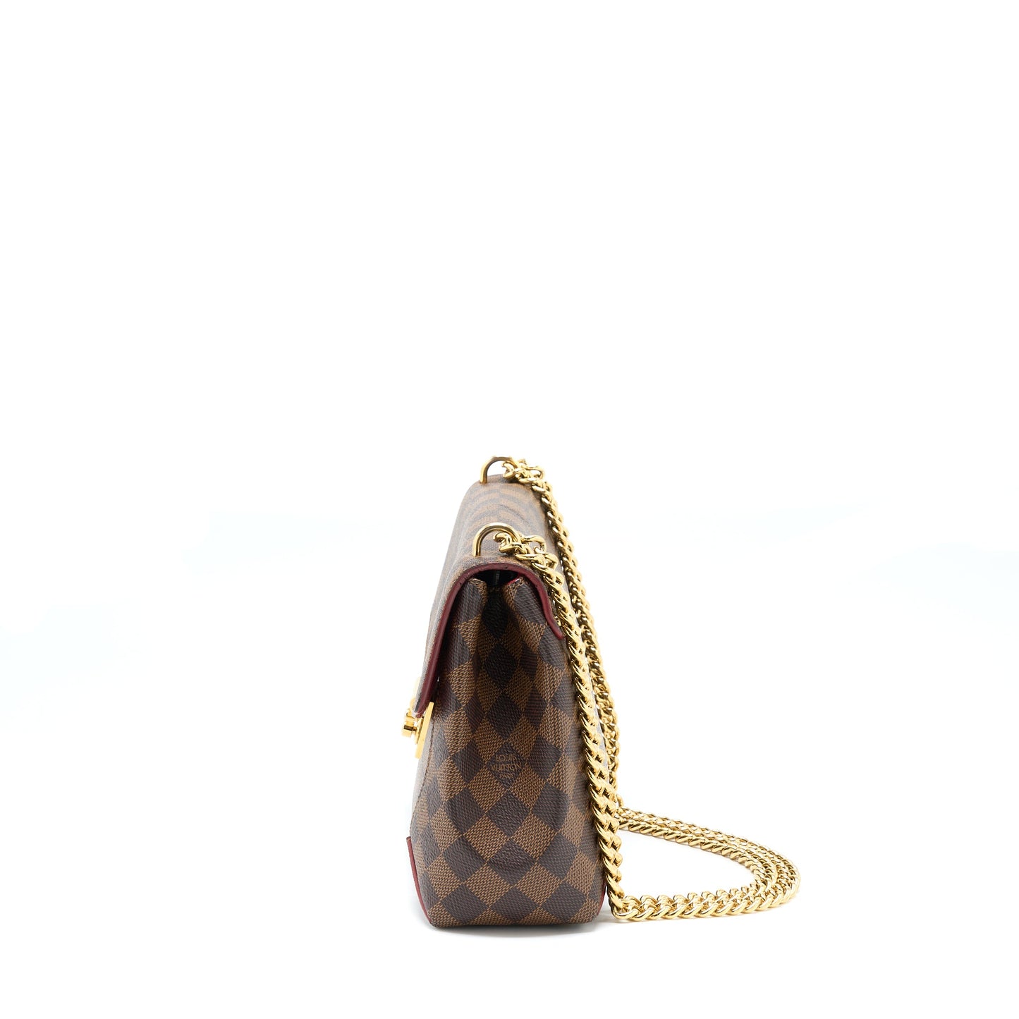 Louis Vuitton Flap Chain Purse Damier Ebene