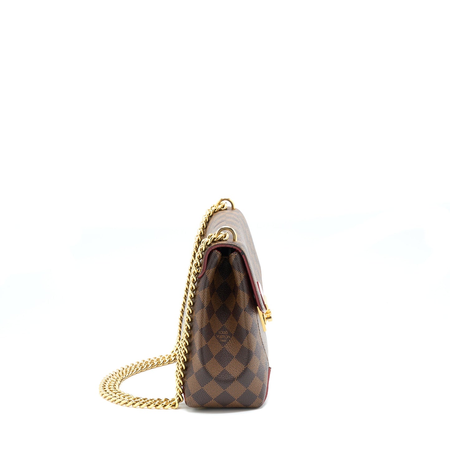Louis Vuitton Flap Chain Purse Damier Ebene