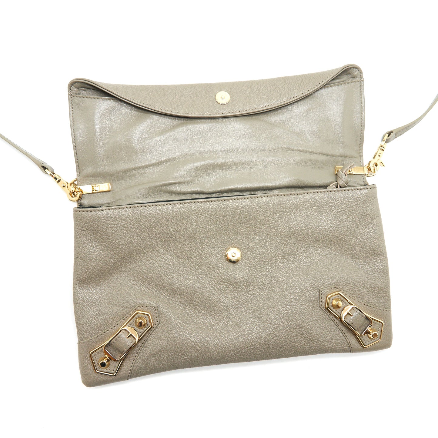 Balenciaga city Fold Clutch/ Mini Purse grey