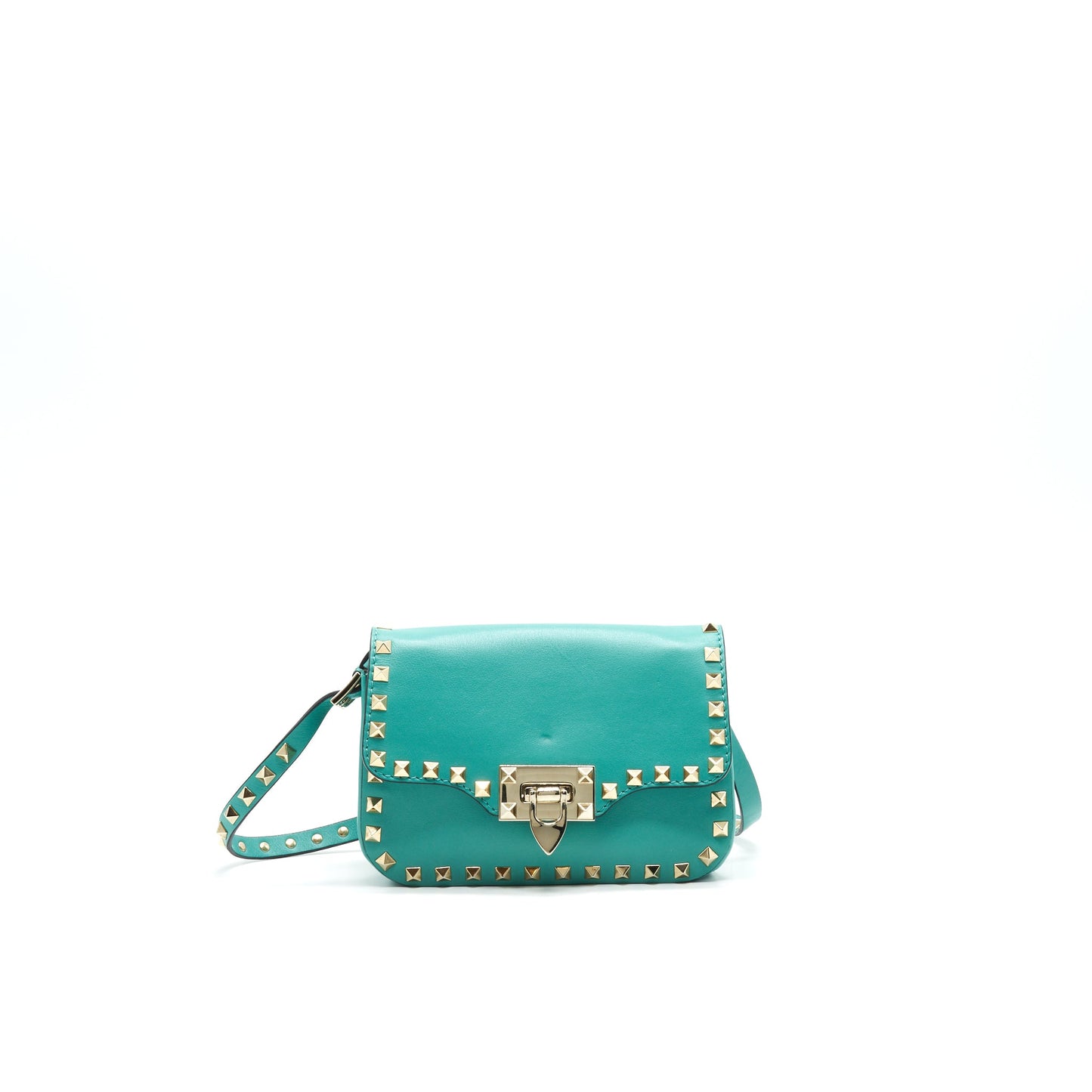 VALENTINO SMALL ROCKSTUD CROSSBODY Purse GREEN