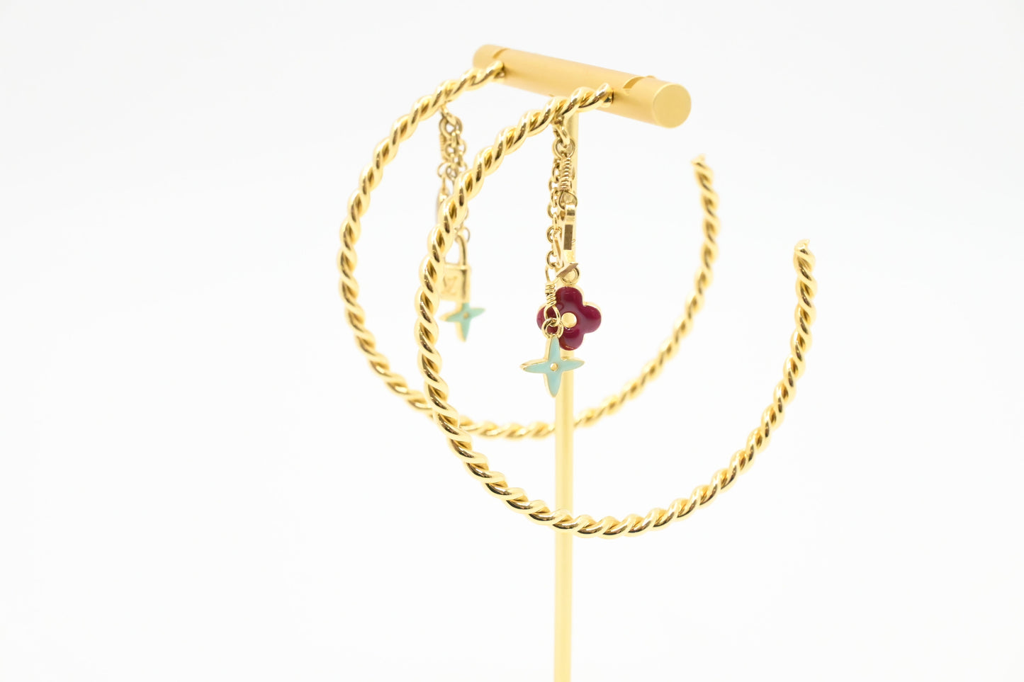 Louis Vuitton Sweet Monogram Hoop Earrings