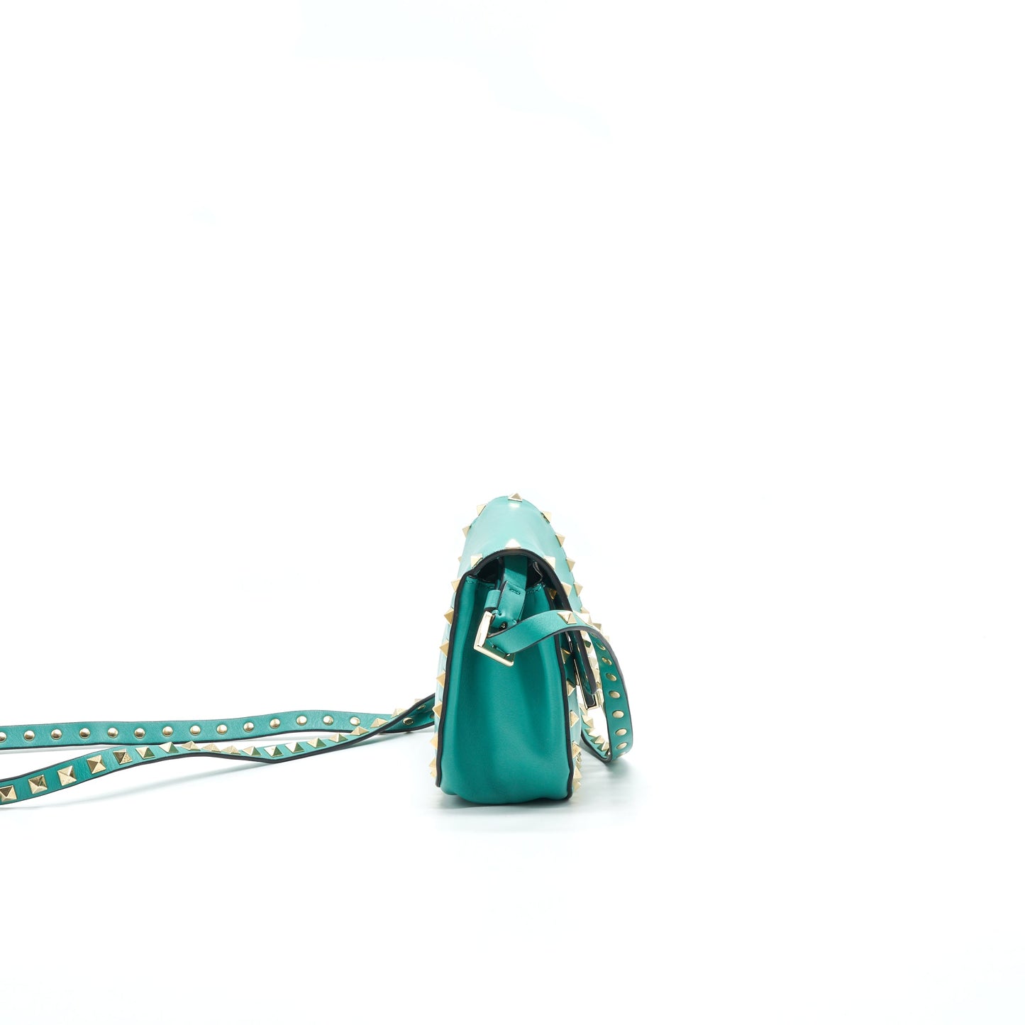 VALENTINO SMALL ROCKSTUD CROSSBODY Purse GREEN