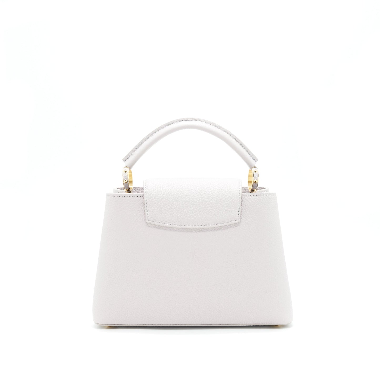 Louis Vuitton Capucines Brume Grey Gold Harware with Abalone-Shell