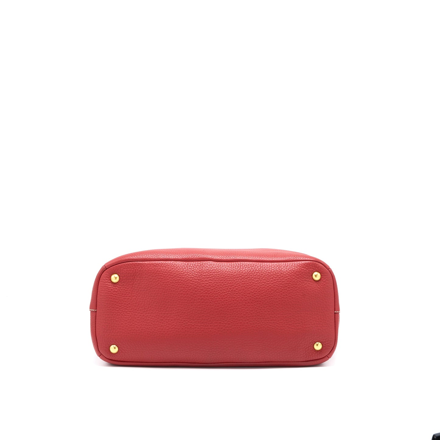 Prada Vitello Daino Purse Calfskin Red