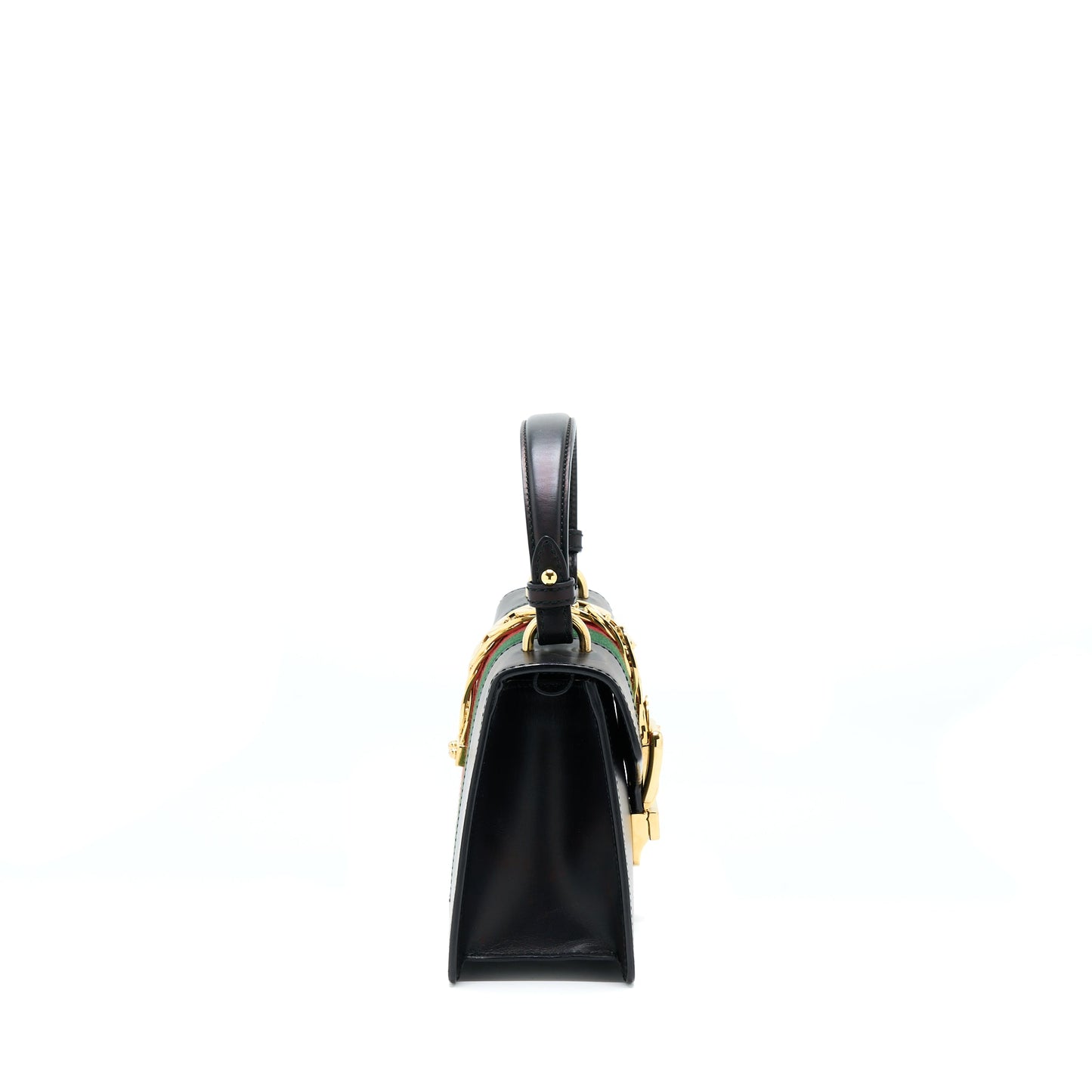 Gucci Mini Top Handle Sylvie Purse Black