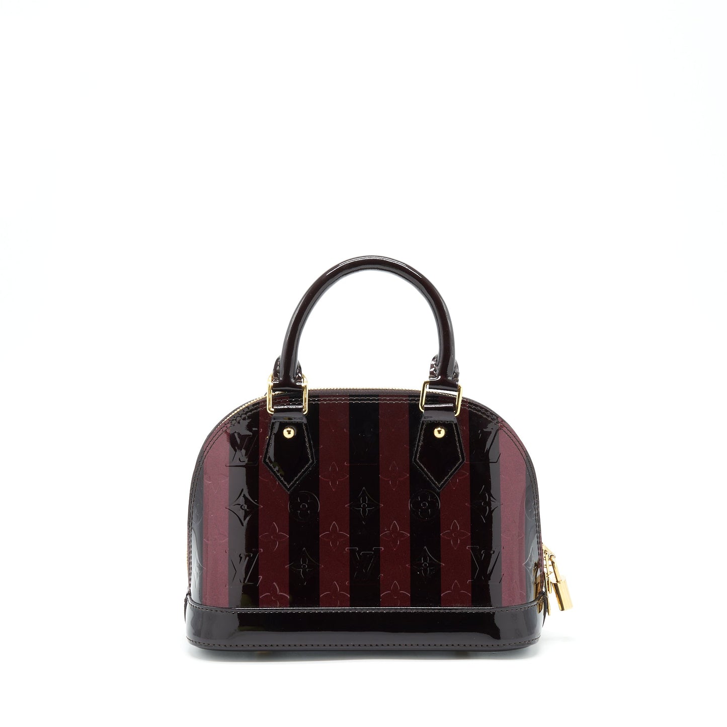 Louis Vuitton Alma Patent Amarante Raye