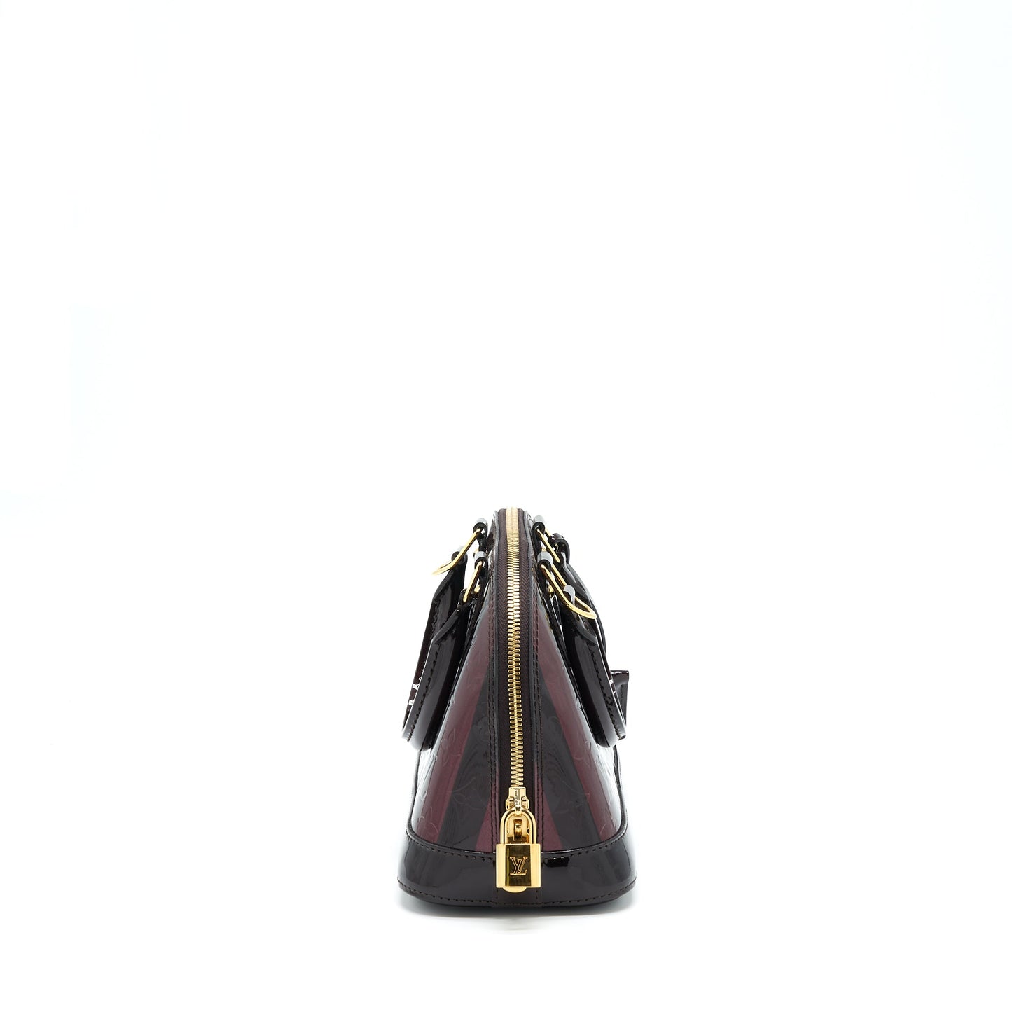 Louis Vuitton Alma Patent Amarante Raye
