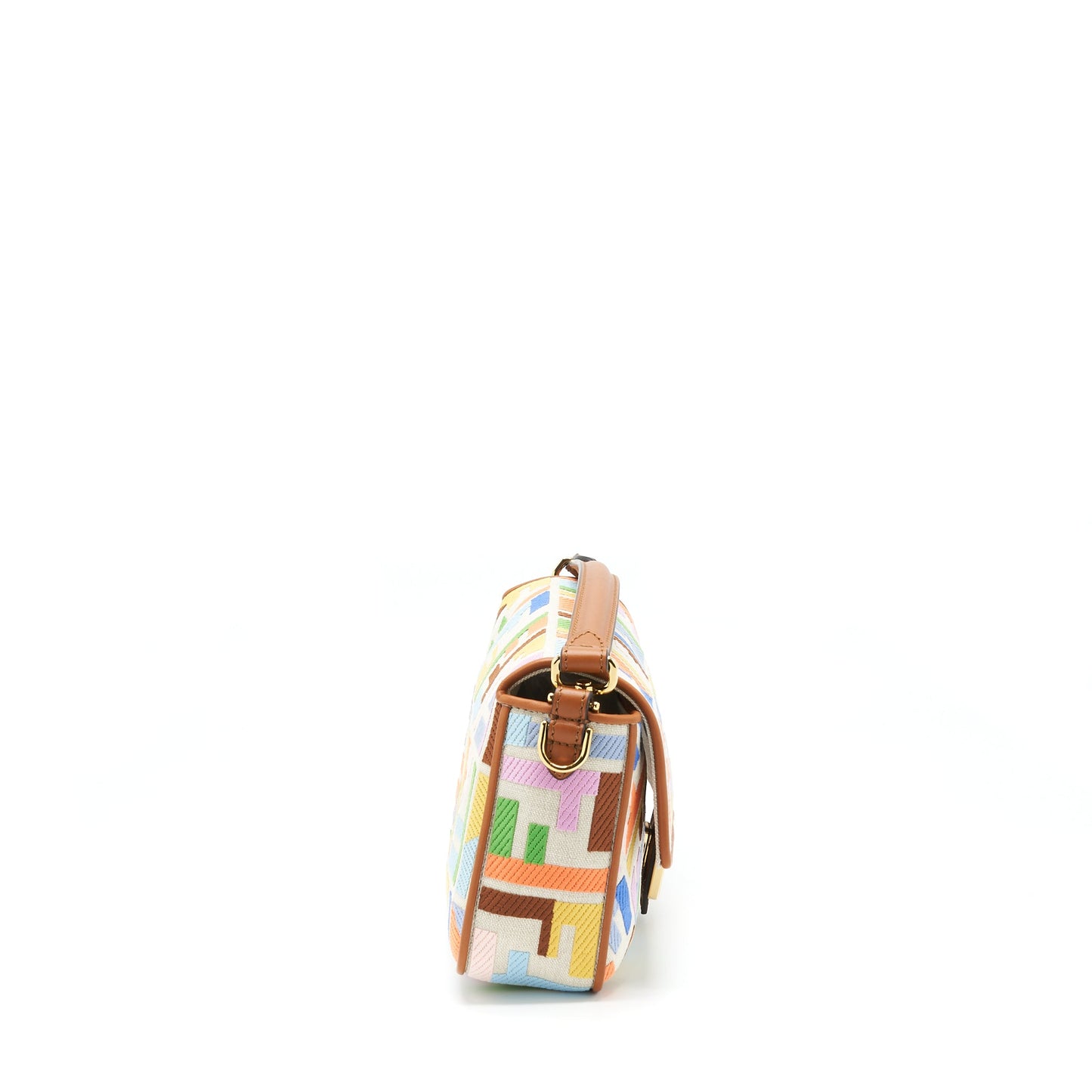 Fendi Baguette Purse in Motif Canvas Multicolour