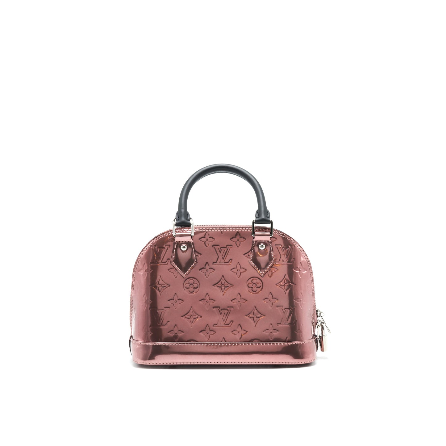 LOUIS VUITTON PATENT LEATHER METALLIC BLACK HANDLE