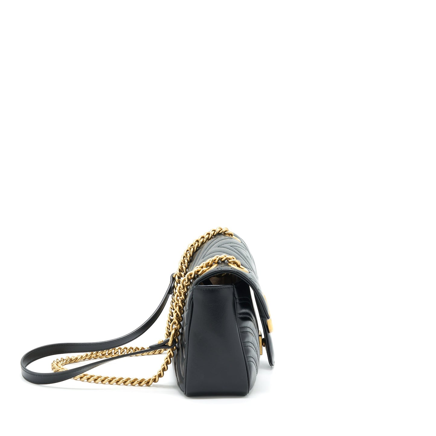 Gucci Marmont Small Matelasse Mini Purse Black