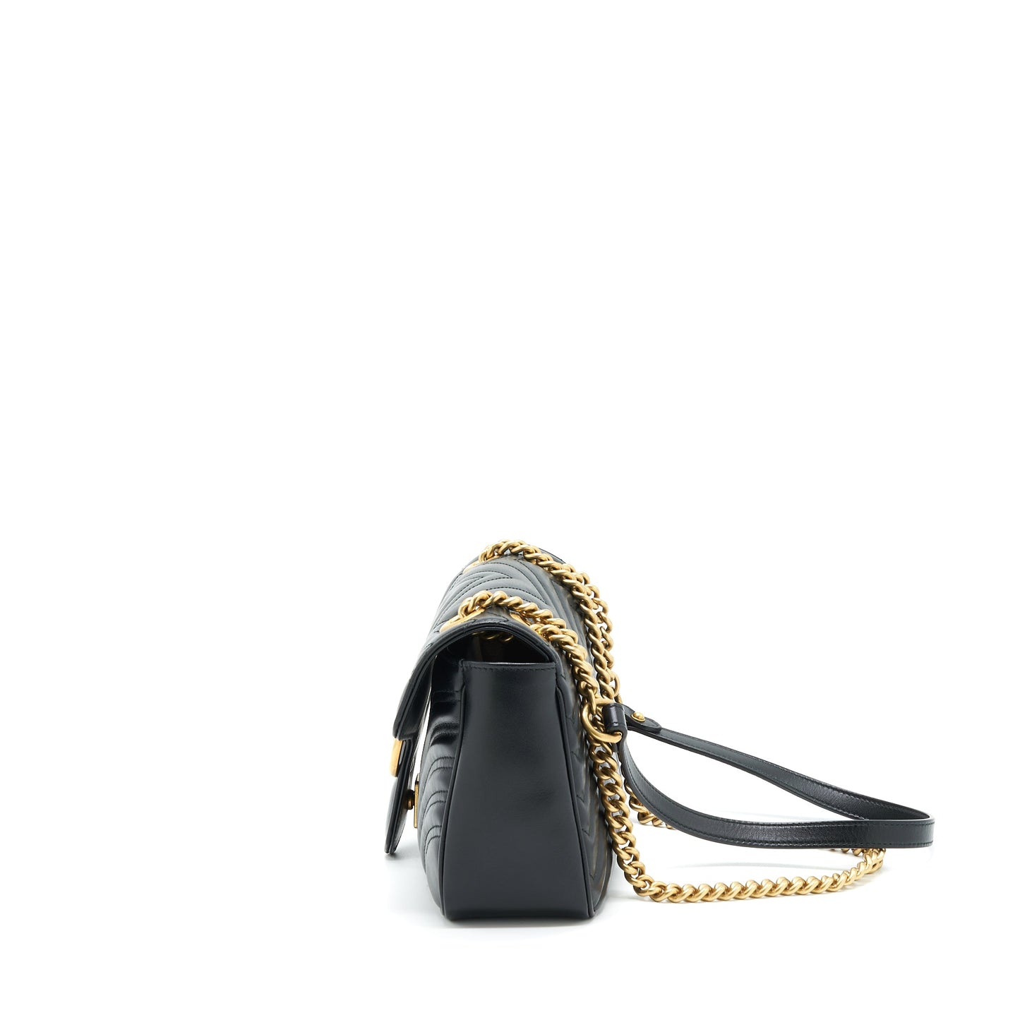 Gucci Marmont Small Matelasse Mini Purse Black