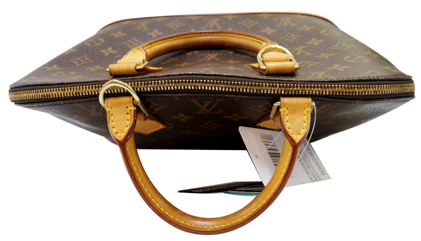 LOUIS VUITTON Monogram Canvas Brown Alma Satchel Bag