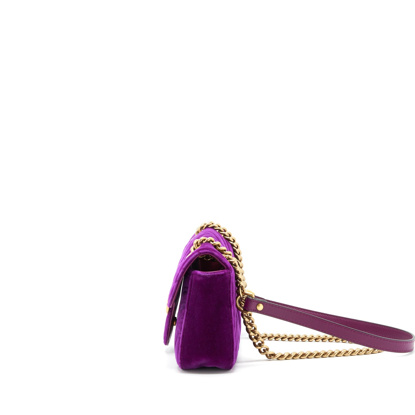 Gucci mini marmont Purse Velvet Purple