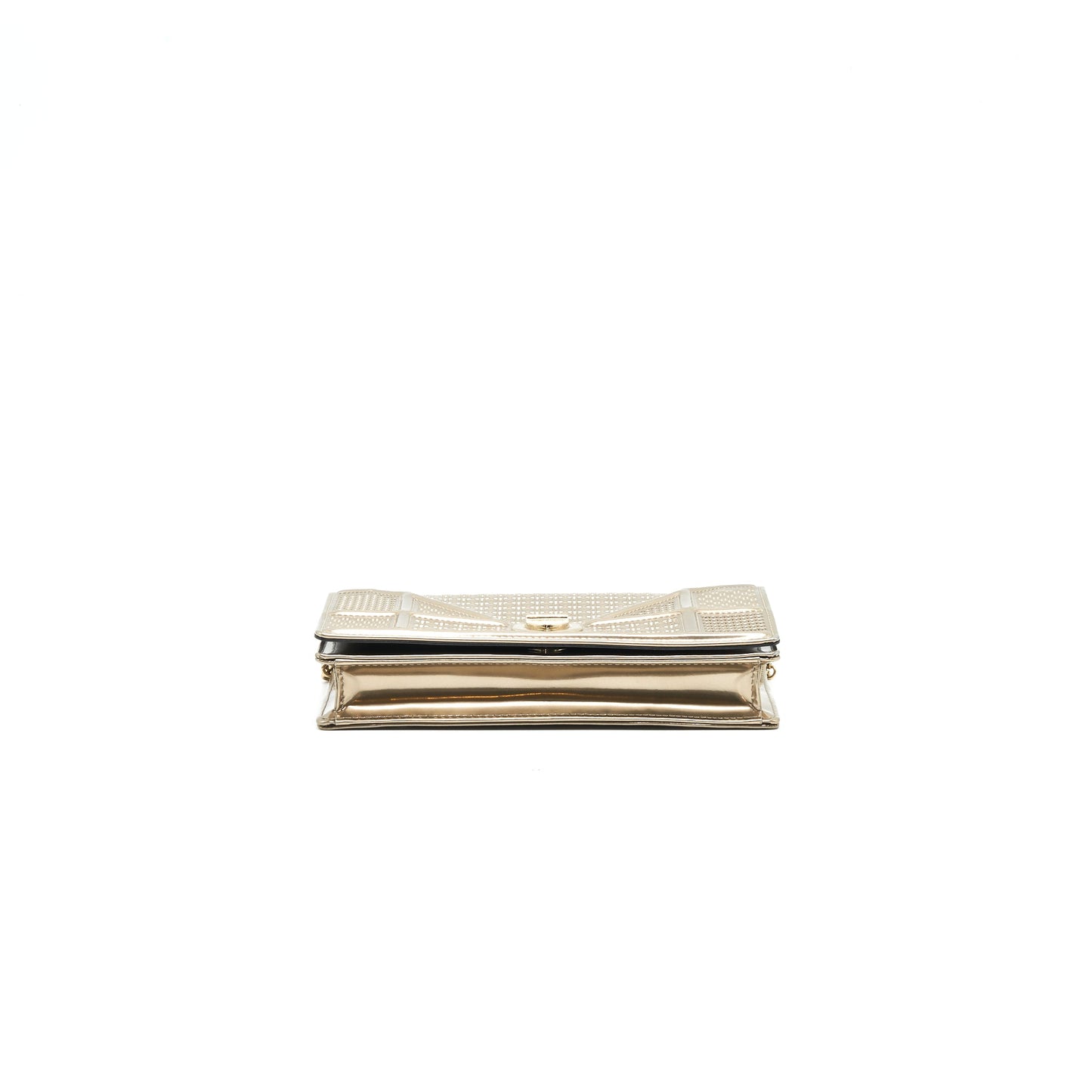 Dior Diorama Wallet on Chain metallic Gold with GHW