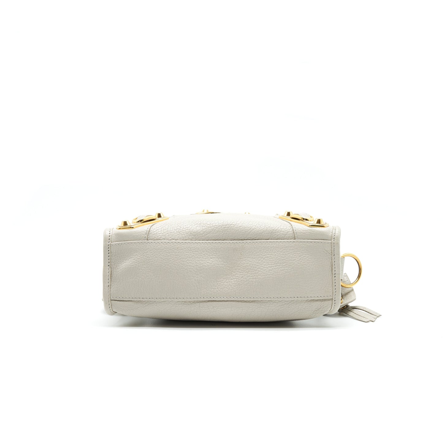 BALENCIAGA MINI GIANT CITY CROSSBODY BAG LIGHT GREY GHW