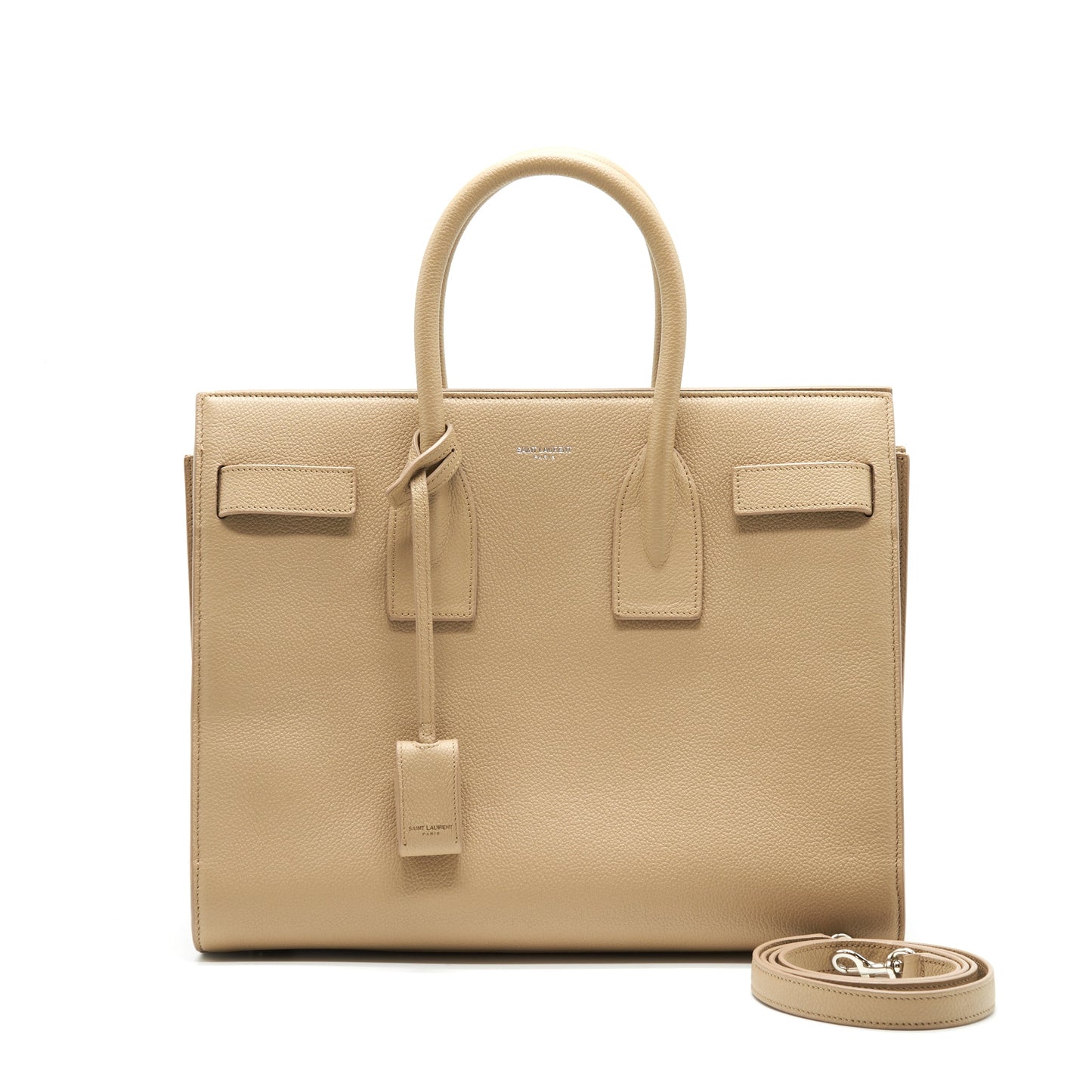 Saint Laurent Sac De Jour Tote Purse Beige