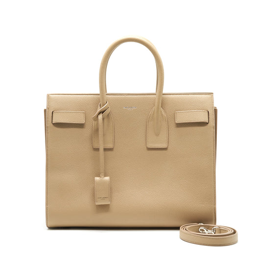Saint Laurent Sac De Jour Tote Purse Beige