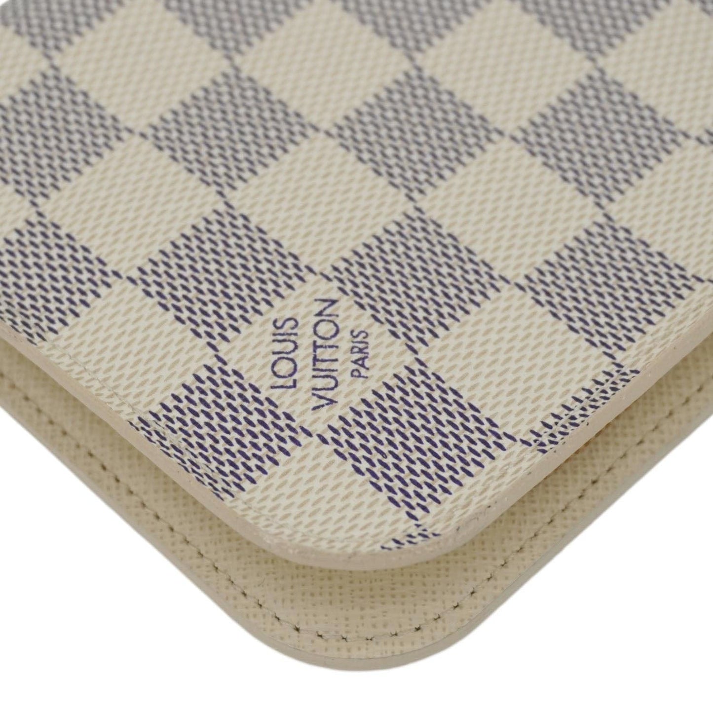 LOUIS VUITTON Insolite Damier Azur Wallet White