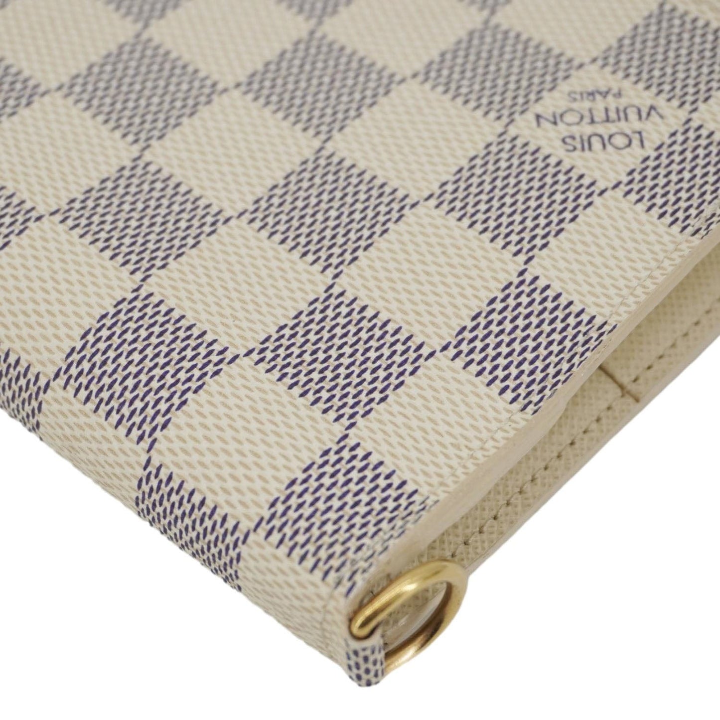 LOUIS VUITTON Insolite Damier Azur Wallet White