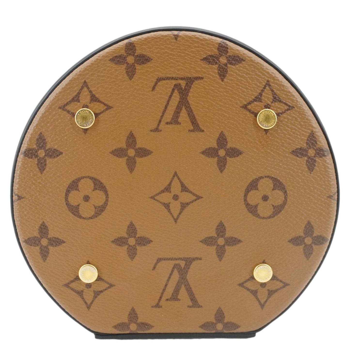 LOUIS VUITTON Cannes Reverse Monogram Canvas Shoulder Bag Brown