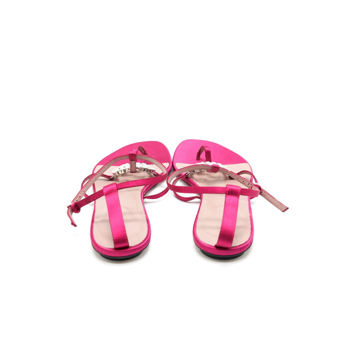 Gucci Crystal Logo Sandal Size 38