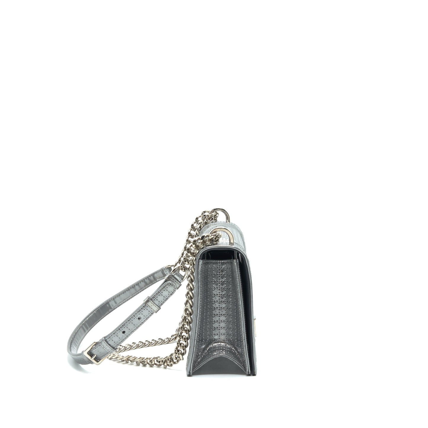 Dior Medium Diorama Metallic Silver