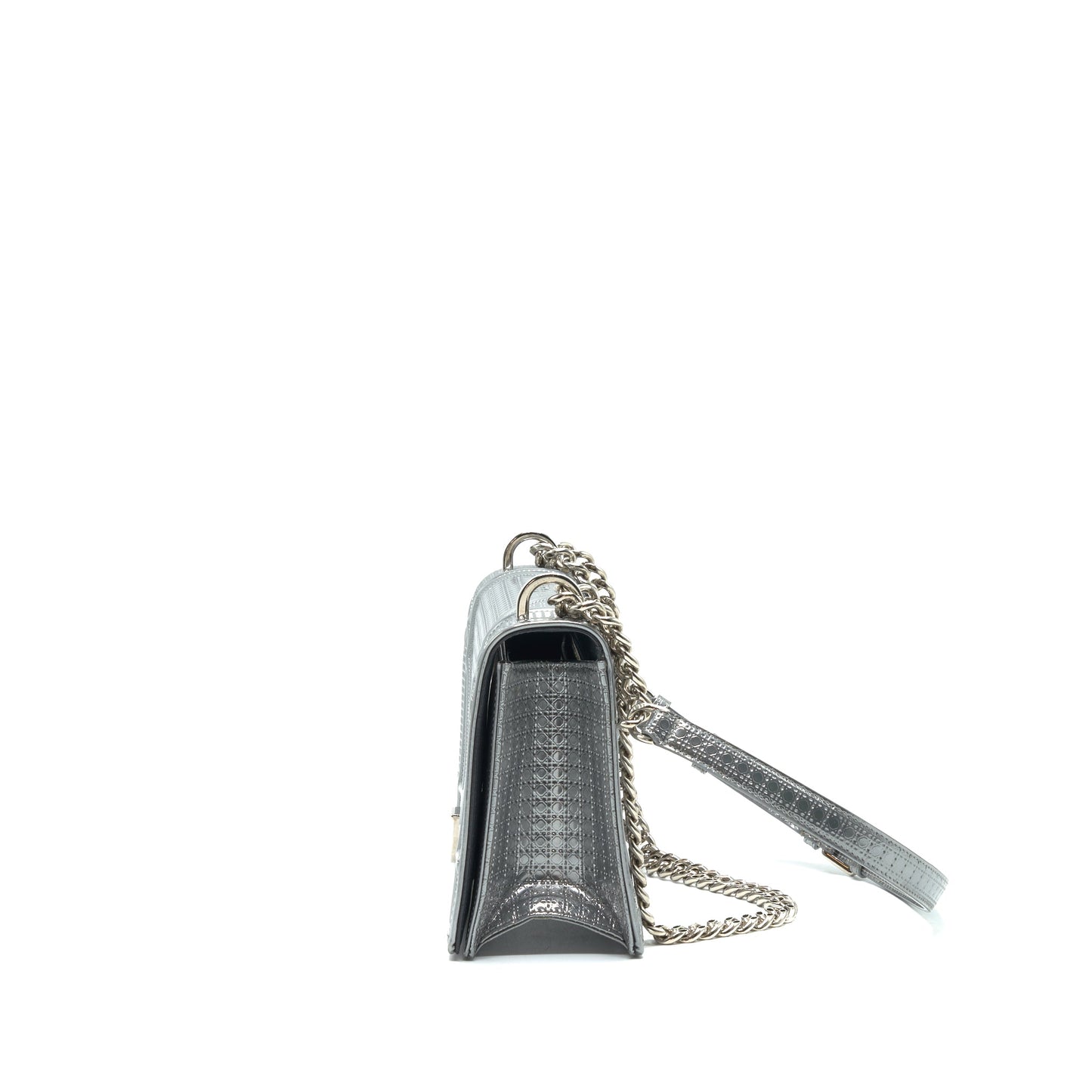 Dior Medium Diorama Metallic Silver