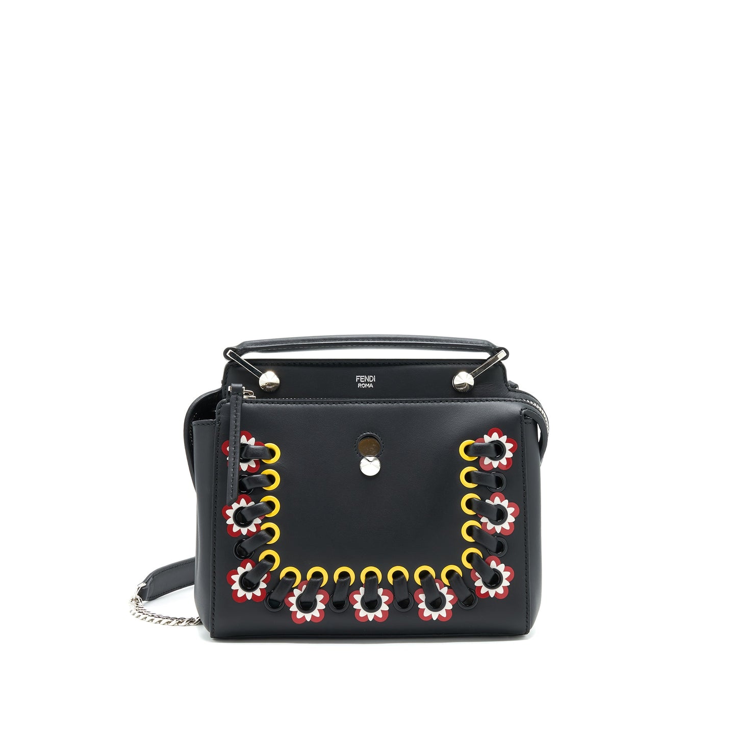 Fendi Dotcom Mini Purse Black with Stitch Details