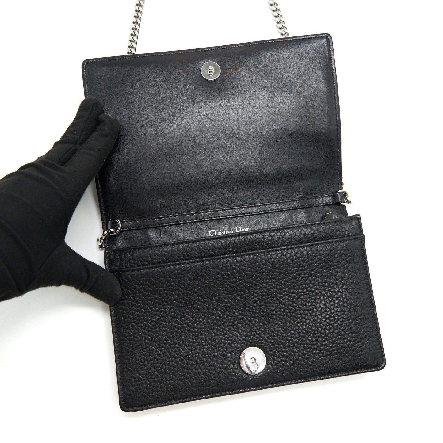Dior Diorama Wallet on Chain Black with