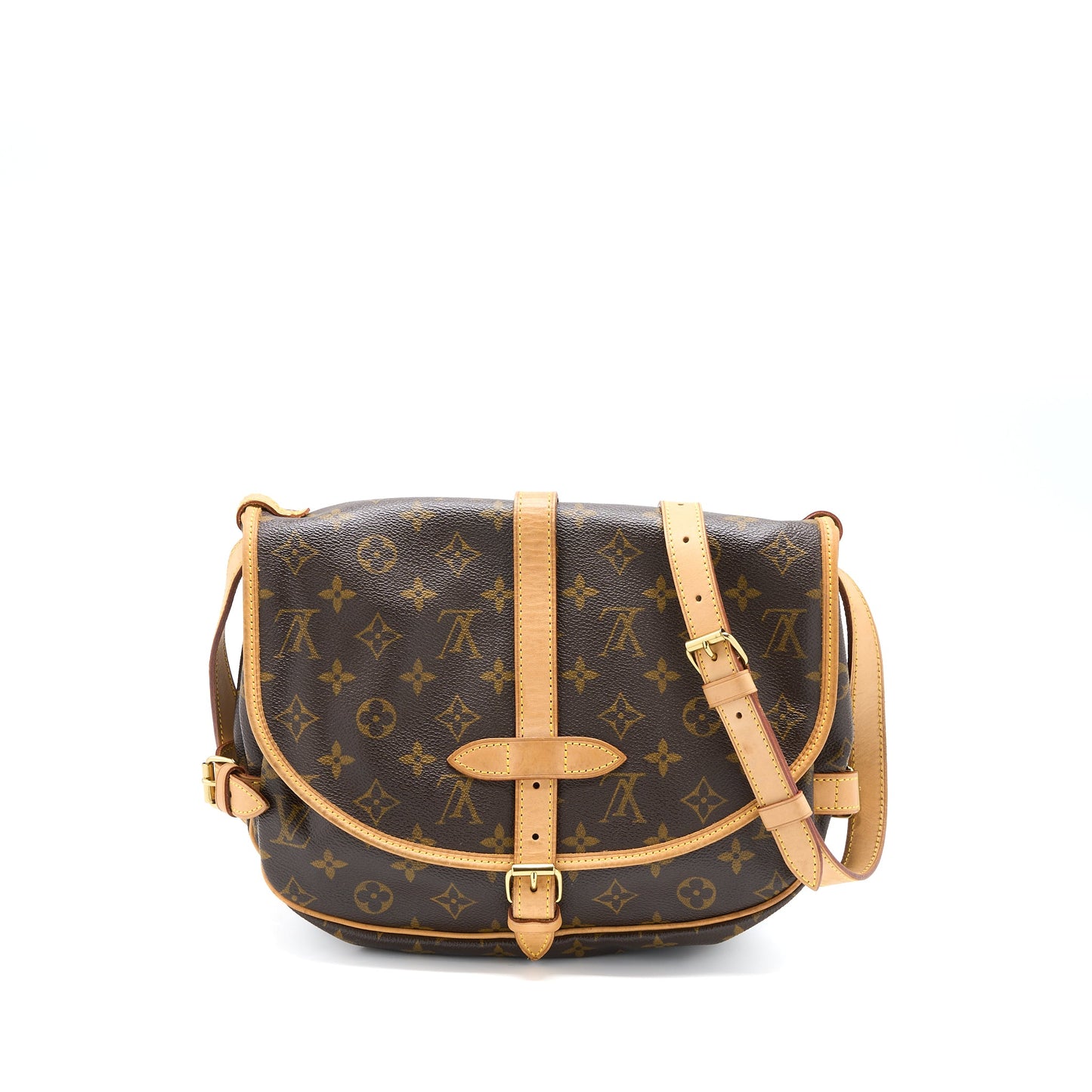 Louis Vuitton Double Side Crossbody Purse Monogram Canvas