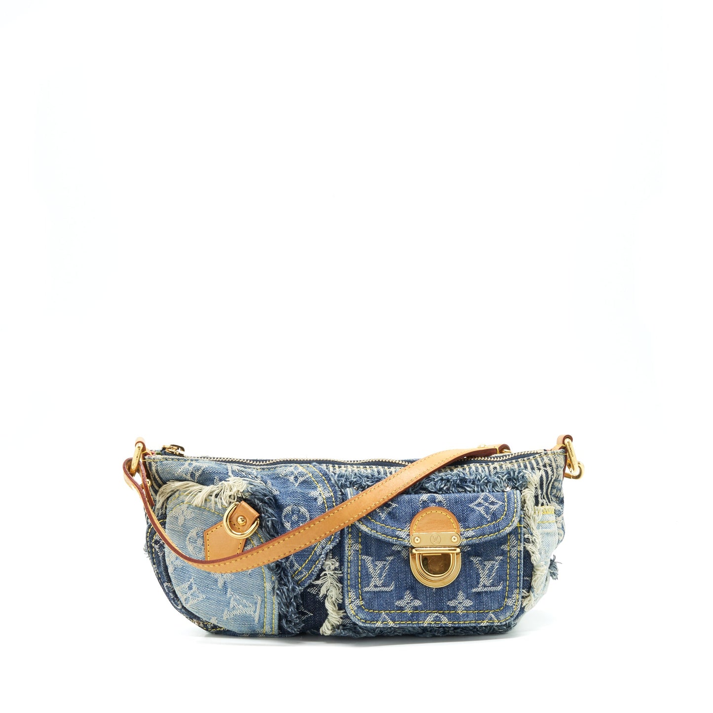 Louis Vuitton Vintage Denim Mini Purse Multicolour