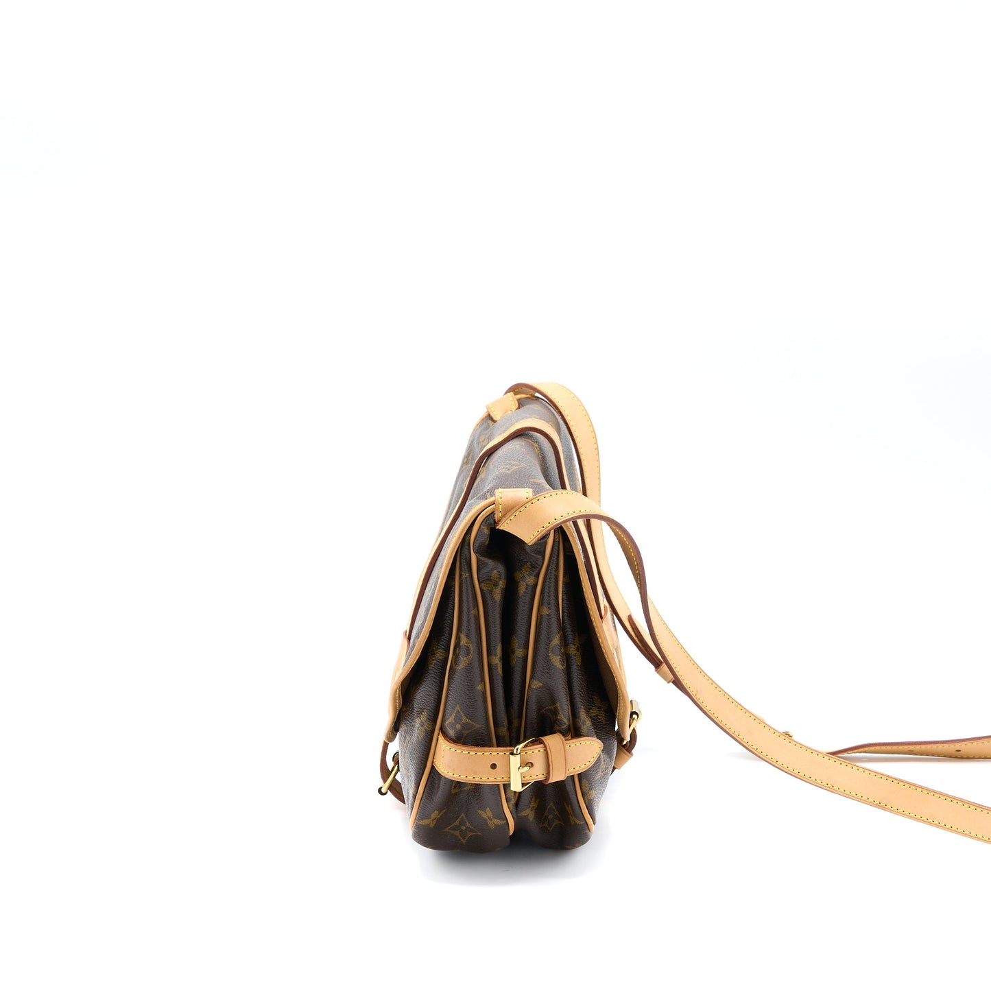 Louis Vuitton Double Side Crossbody Purse Monogram Canvas