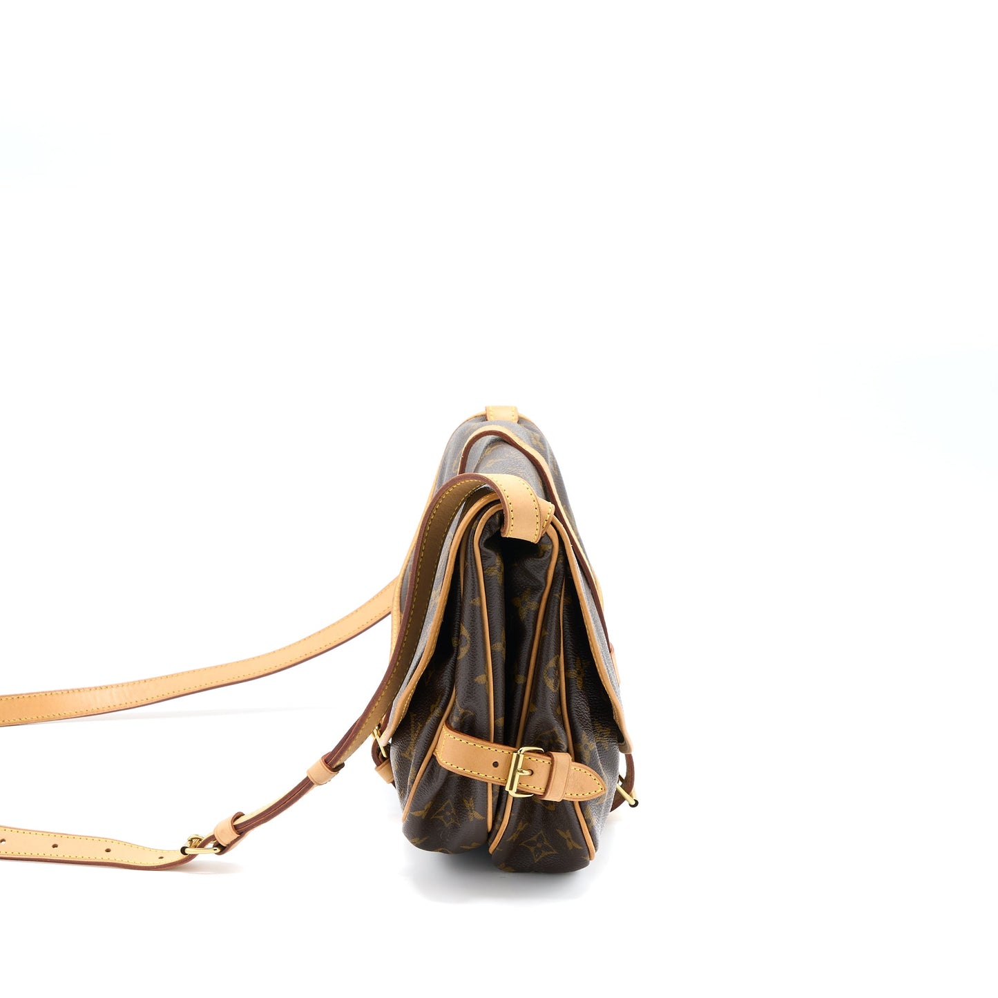 Louis Vuitton Double Side Crossbody Purse Monogram Canvas