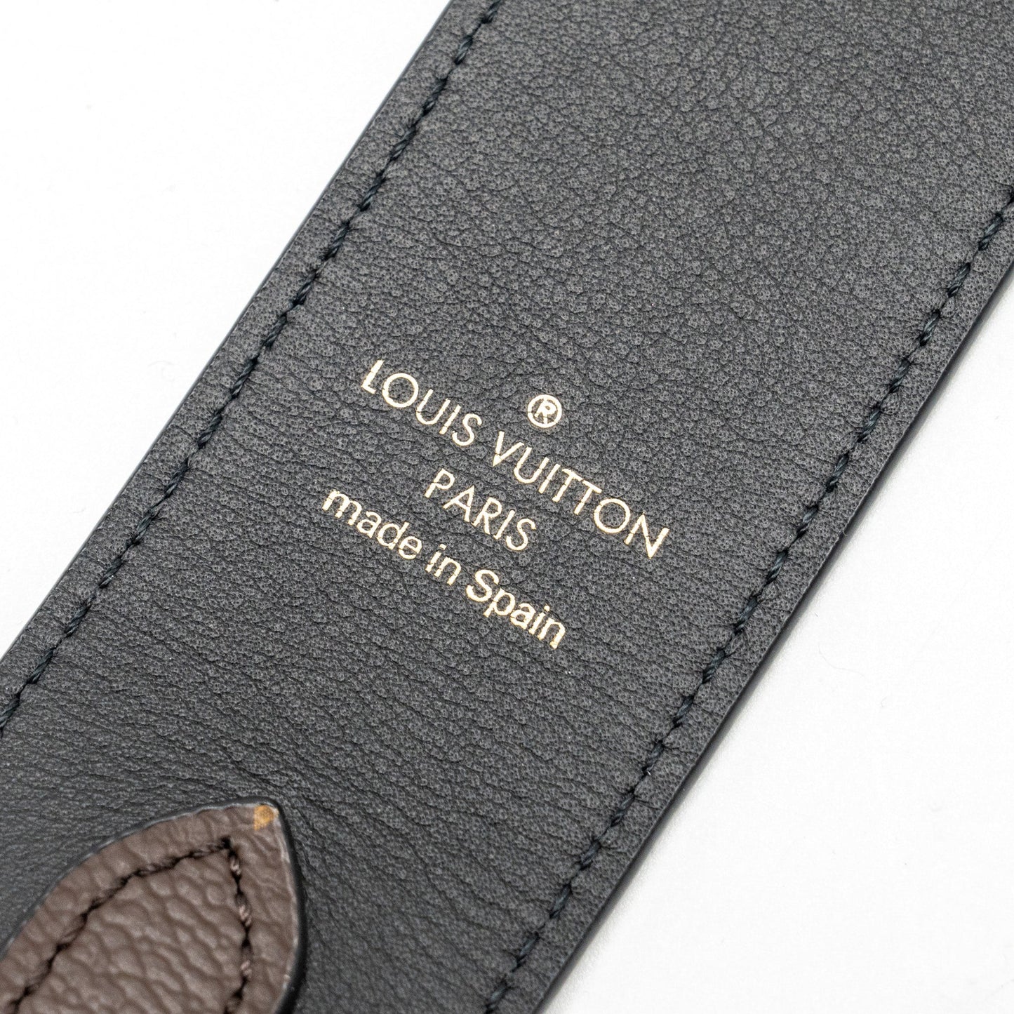 LOUIS VUITTON Bandouliere Shoulder Strap Monogram Canvas Black