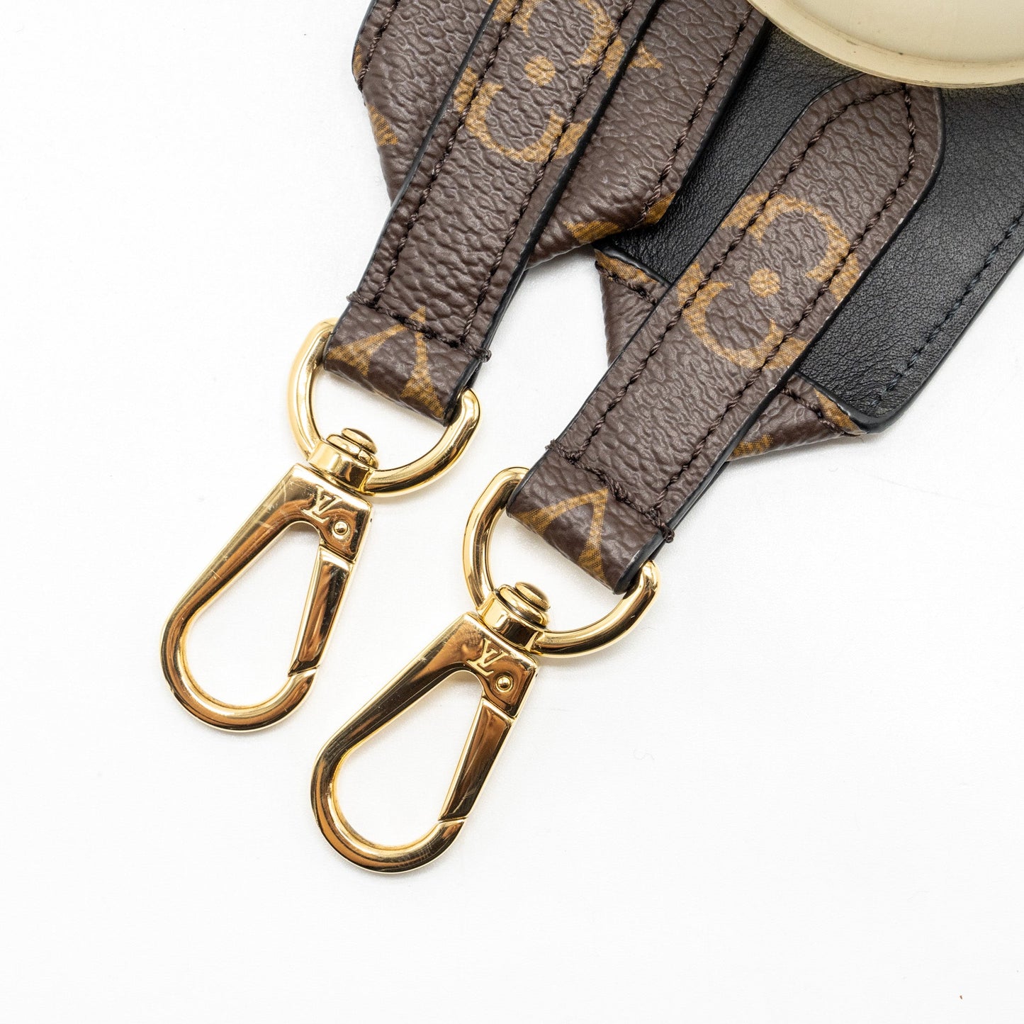 LOUIS VUITTON Bandouliere Shoulder Strap Monogram Canvas Black