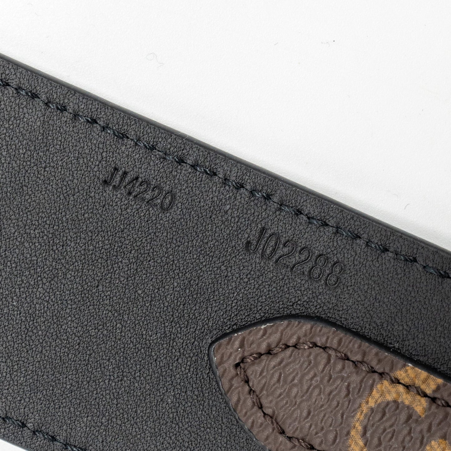 LOUIS VUITTON Bandouliere Shoulder Strap Monogram Canvas Black