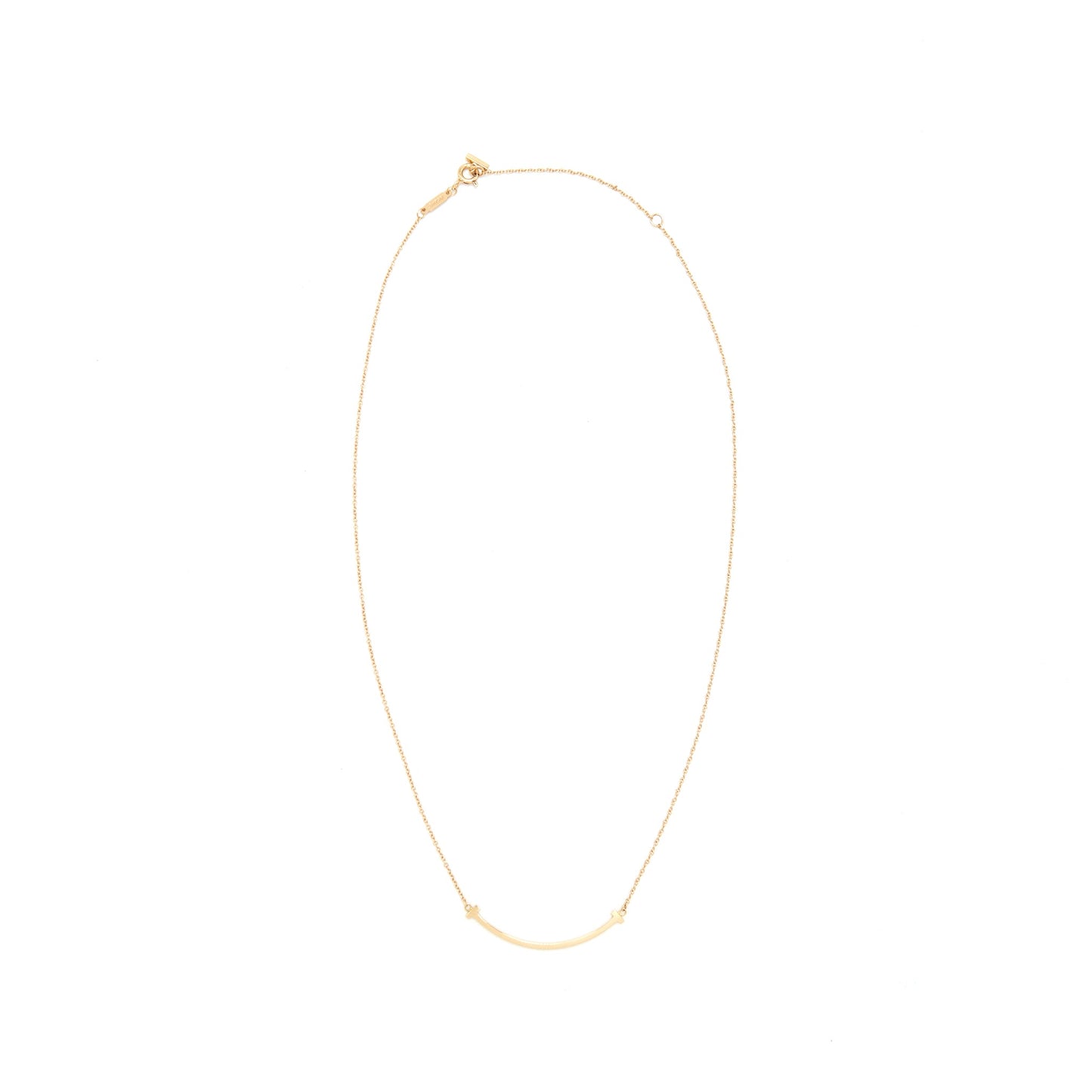 Tiffany T Smile Pendant in Rose Gold Small