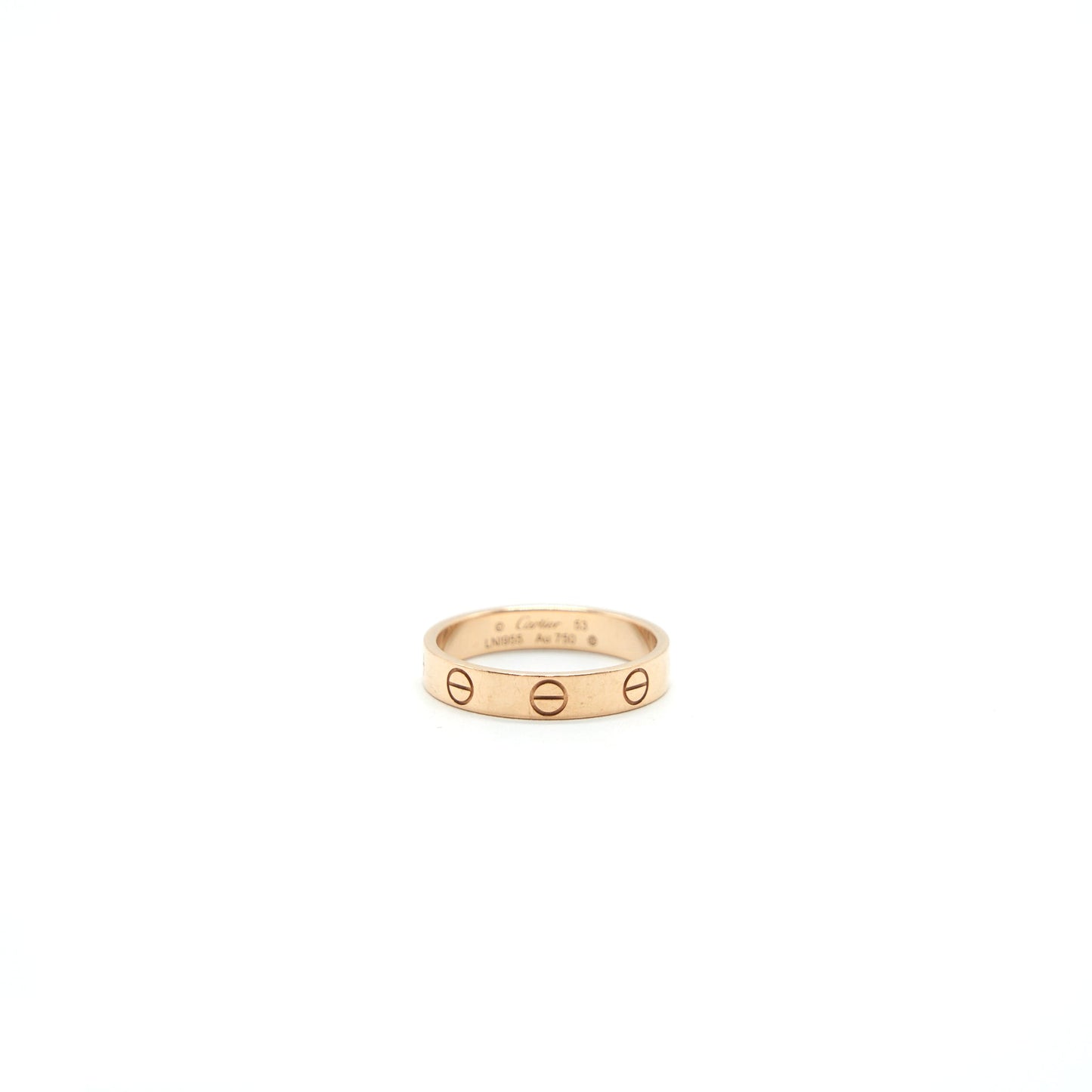 CARTIER LOVE RING PINK GOLD SIZE 53
