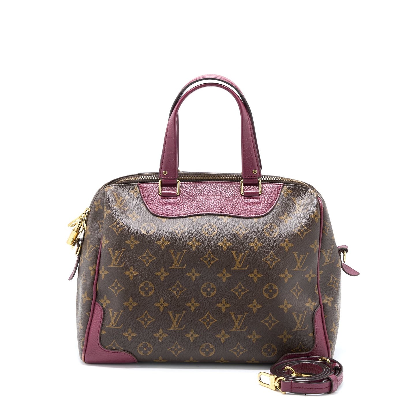 Louis Vuitton Top Handle Crossbody Tote Purse Monogram Canvas