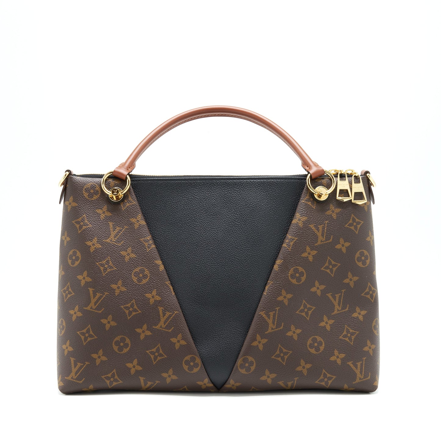 Louis Vuitton V Tote Purse Medium Black
