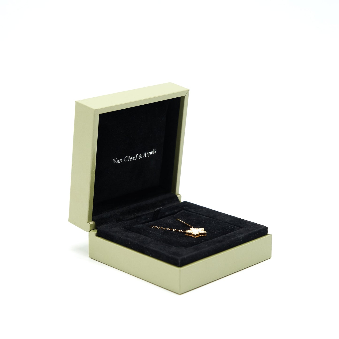 Van Cleef & Arpels Vintage Lucky Star Yellow Gold White Mother-of-pearl