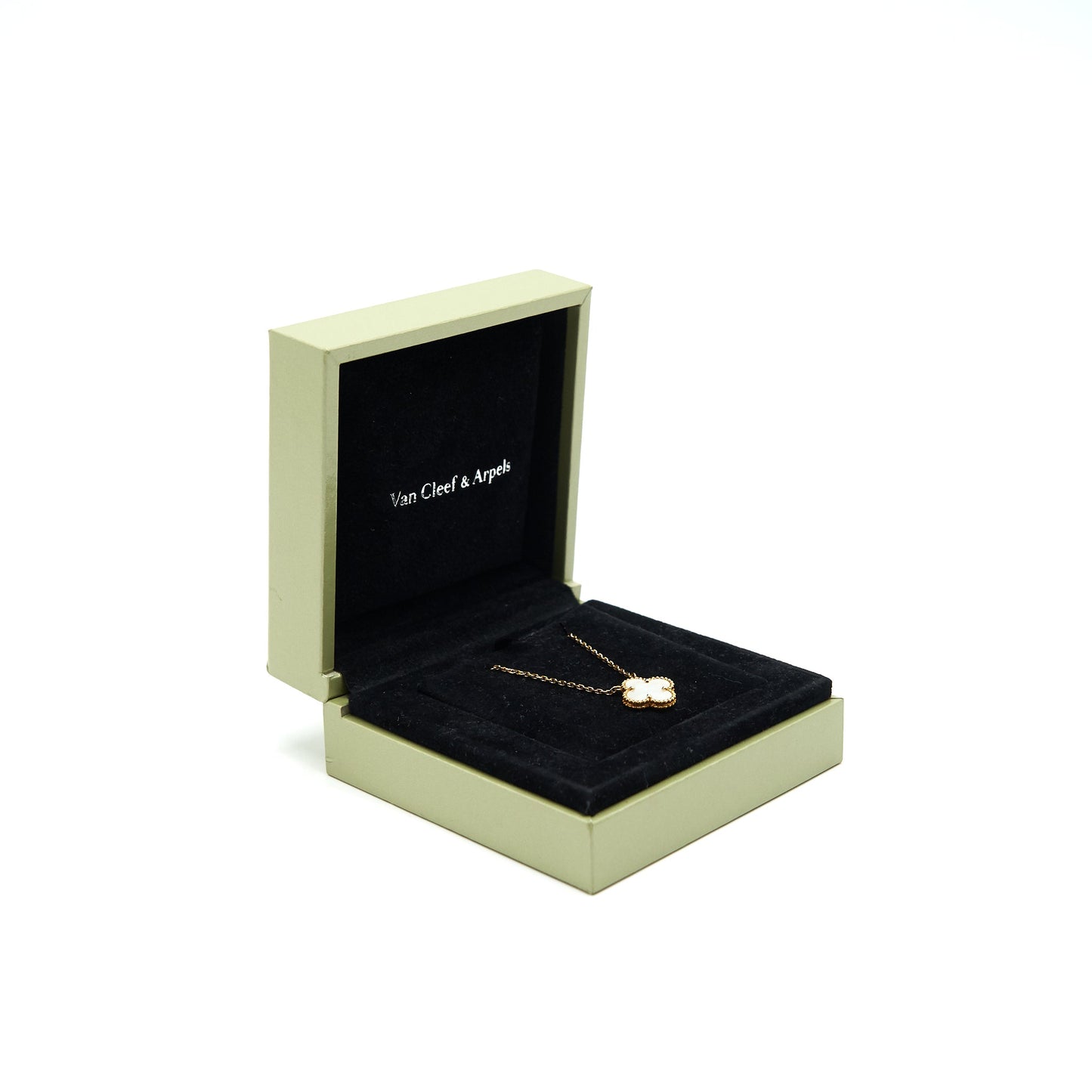 Van Cleef & Arpels Vintage Alhambra Pendant Yellow Gold White Mother-of-pearl